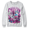 Jordan 4 GS “Hyper Violet” DopeSkill Sweatshirt Chillin Graphic Streetwear - White