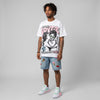 Medium Soft Pink 4s DopeSkill Oversize Print T-Shirt Real Ones Choose Loyalty Graphic