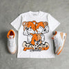 'Orange Citrus' 3s DopeSkill T-Shirt Stay Solid Graphic