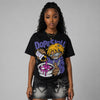 Lakers 4s DopeSkill Oversize Print T-Shirt Pour Up Graphic