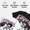 Medium Soft Pink 4s DopeSkill Oversize Print T-Shirt Real Ones Choose Loyalty Graphic