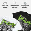 Foamposite Phantom Volt DopeSkill Oversize Print T-Shirt Distorted Realms Graphic
