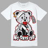 Jordan 2 Retro "Black Cement" DopeSkill T-Shirt Hurt Bear Graphic Streetwear - White