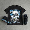 University Blue 14s DopeSkill T-Shirt Rebirth Graphic