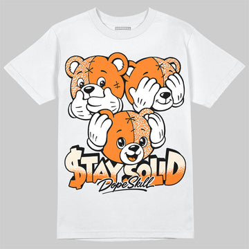 Jordan 3 Orange Citrus DopeSkill T-Shirt Stay Solid Graphic Streetwear - White