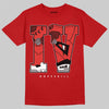 Jordan 4 Retro Toro Bravo DopeSkill T-Shirt IV Jordan 4 Graphic Streetwear - red