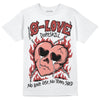 Jordan 13 “Dune Red” DopeSkill T-Shirt Crying Heart Graphic Streetwear - White