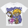 Jordan 4 Lakers DopeSkill T-Shirt Pour Up Graphic Streetwear - White