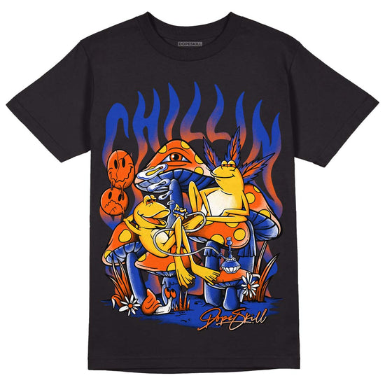 Dunk Low Futura Orange Blaze DopeSkill T-Shirt Chillin Graphic Streetwear - Black