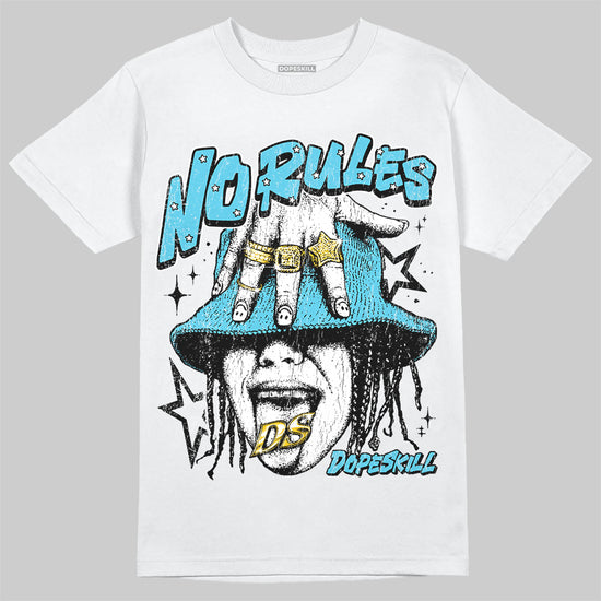Jordan 11 Retro Gamma Blue (2025) DopeSkill T-Shirt No Rules Graphic Streetwear - White