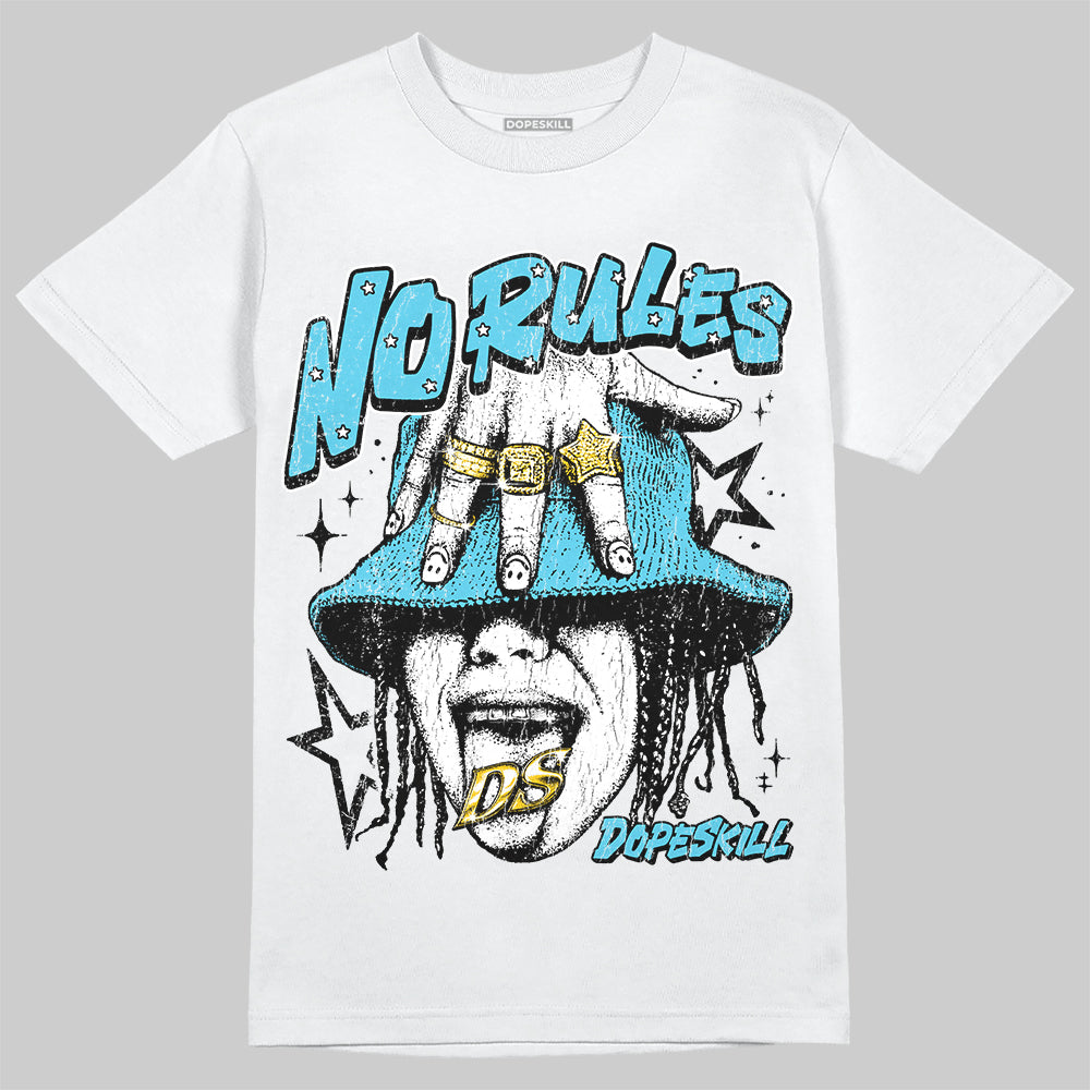 Jordan 11 Retro Gamma Blue (2025) DopeSkill T-Shirt No Rules Graphic Streetwear - White