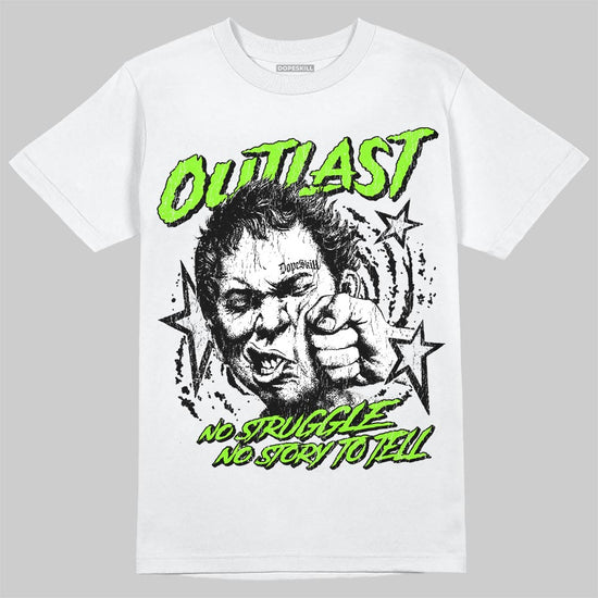 Neon Green Sneakers DopeSkill T-Shirt Outlast Graphic Streetwear - White