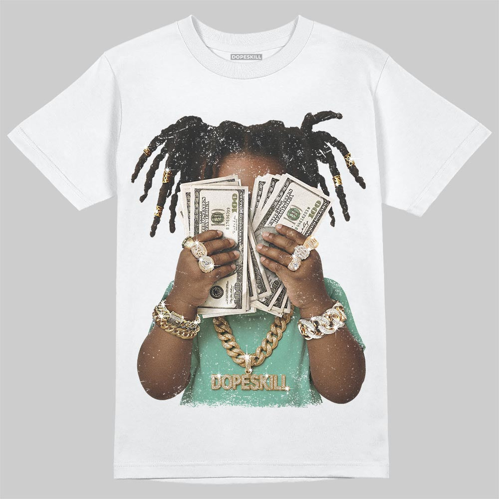 Jordan 3 "Green Glow" DopeSkill T-Shirt Rich Youth Graphic Streetwear - White