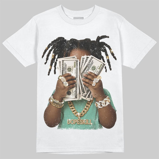 Jordan 3 "Green Glow" DopeSkill T-Shirt Rich Youth Graphic Streetwear - White