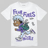 Jordan 5 OG “Grape” DopeSkill T-Shirt Fear Fuels The Hustle Graphic Streetwear - White