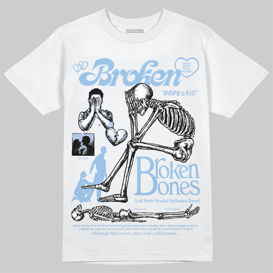 Balenciaga Women's Runner Sneaker 'Light Blue' DopeSkill T-Shirt Broken Bones Graphic Streetwear - White 