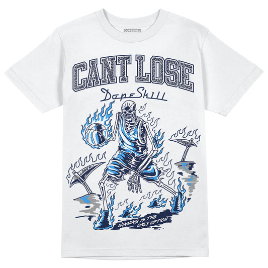 Jordan Spiz’ike Low “White/Obsidian” DopeSkill T-Shirt Cant Lose Graphic Streetwear - White