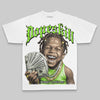 Neon Green Oversize Print Money Loves Me DopeSkill Graphic Premium T-shirt Streetwear - White