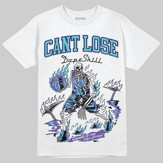 Jordan 8 Retro 'Aqua' 2025 DopeSkill T-Shirt Cant Lose Graphic Streetwear - White