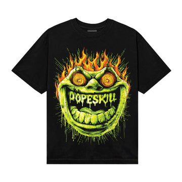 Neon Green Sneakers DopeSkill T-Shirt Hellfire Graphic Streetwear - black