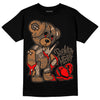 Jordan 1 Retro High OG Palomino DopeSkill T-Shirt Broken Heart Graphic Streetwear - Black