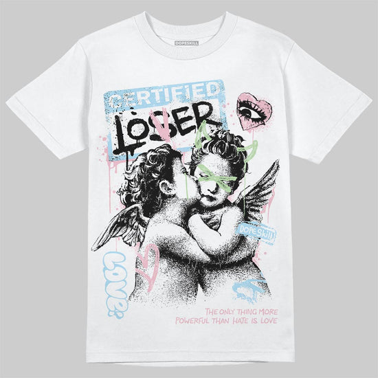 Jordan 4 Retro Valentine's Day (2026) DopeSkill T-Shirt Certified Lover Graphic Streetwear - White 