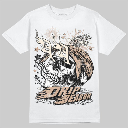 Jordan 4 Retro Cozy Girl DopeSkill T-Shirt Drip Season Graphic Streetwear - White
