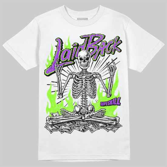 Neon Green Sneakers DopeSkill T-Shirt Laid Back Graphic Streetwear - White