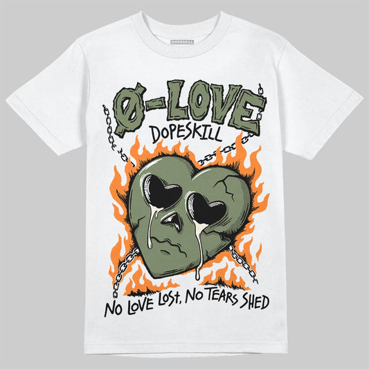 Jordan 4 Retro OG SP Undefeated (2025) DopeSkill T-Shirt Crying Heart Graphic Streetwear - White 