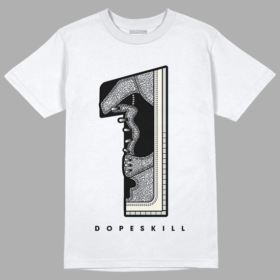 Jordan 1 Retro Low OG Black Cement DopeSkill T-Shirt No,1 Graphic Streetwear - White