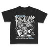 Jordan 4 Retro GS “Blue Chill” DopeSkill Toddler Kids T-shirt Distorted Realms Graphic Streetwear - Black