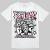 Jordan 4 Retro Valentine's Day (2026) (GS) DopeSkill T-Shirt Distorted Realms Graphic Streetwear - White
