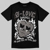 Jordan 4 Retro Cave Stone DopeSkill T-Shirt Crying Heart Graphic Streetwear - Black