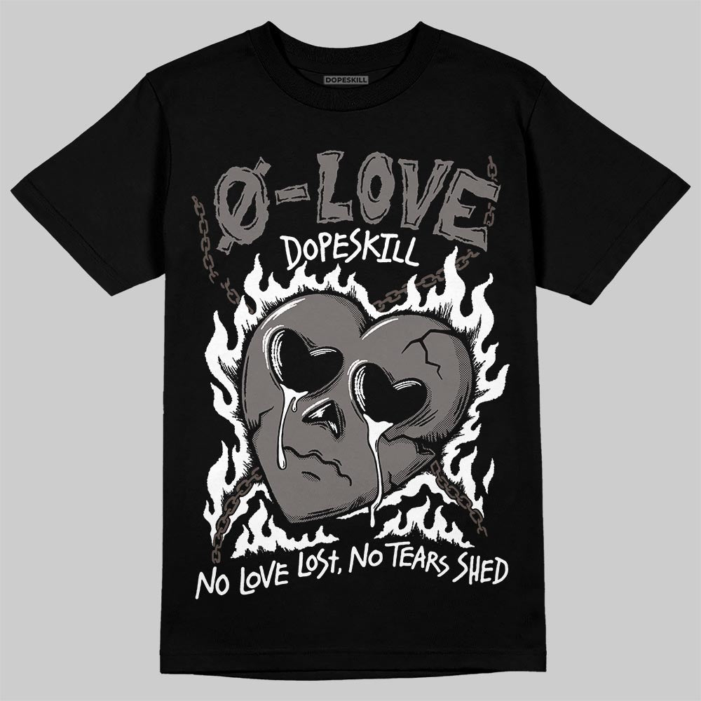 Jordan 4 Retro Cave Stone DopeSkill T-Shirt Crying Heart Graphic Streetwear - Black