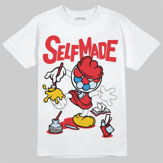 Jordan 11 Retro Cherry DopeSkill T-Shirt Self Made Graphic Streetwear - White