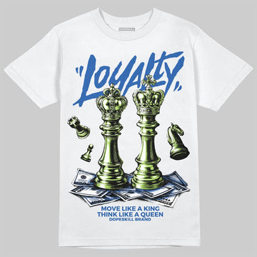 Air Griffey Max 1 Varsity Royal and Volt DopeSkill T-Shirt Loyalty Graphic Streetwear - White