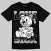 Black and White Sneakers DopeSkill T-Shirt Love Sick Graphic Streetwear - Black