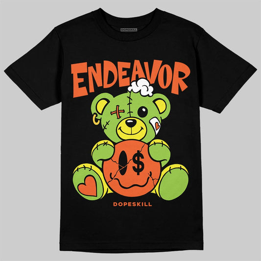 Neon Green Sneakers DopeSkill T-Shirt Endeavor Graphic Streetwear - Black