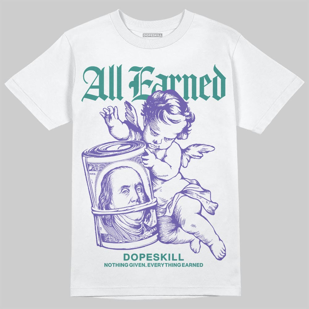 Jordan 5 OG “Grape” DopeSkill T-Shirt All Earned Graphic Streetwear - White
