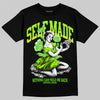 Neon Green Sneakers DopeSkill T-Shirt Self Made Graphic Streetwear - black