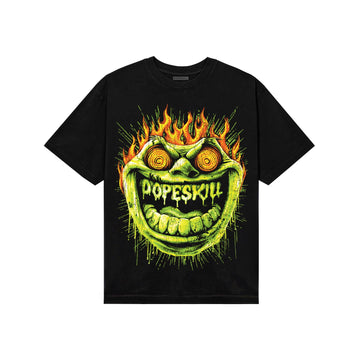 Neon Green Sneakers DopeSkill T-Shirt Hellfire Graphic Streetwear - black