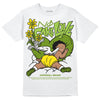 SB Dunk Low Chlorophyll DopeSkill T-Shirt No Fake Love Graphic Streetwear - White