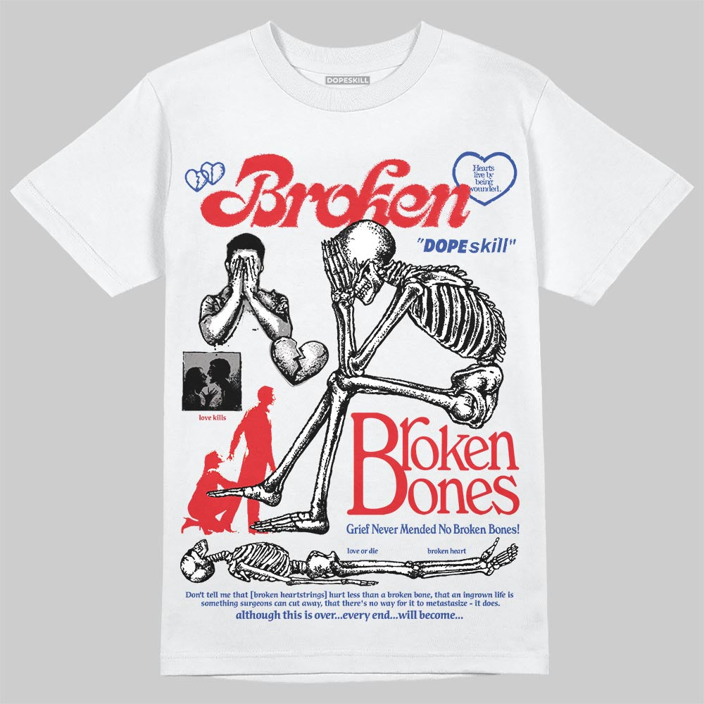 Jordan 3 “Seoul 2.0” DopeSkill T-Shirt Broken Bones Graphic Streetwear - White