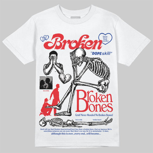 Jordan 3 “Seoul 2.0” DopeSkill T-Shirt Broken Bones Graphic Streetwear - White