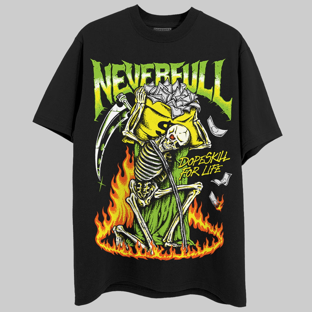 Neon Green Sneakers DopeSkill T-Shirt NeverFull Graphic Streetwear - Black