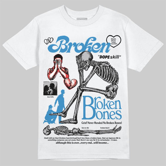 Jordan 3 Retro OG Rare Air DopeSkill T-Shirt Broken Bones Graphic Streetwear - White