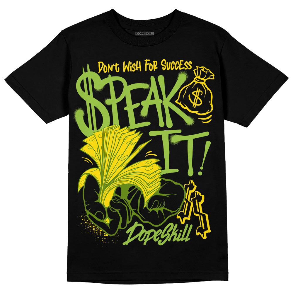 SB Dunk Low Chlorophyll DopeSkill T-Shirt Speak It Graphic Streetwear - Black