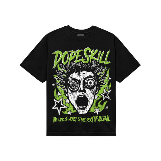 Neon Green Sneakers DopeSkill T-Shirt Root of Evil Graphic Streetwear - Black