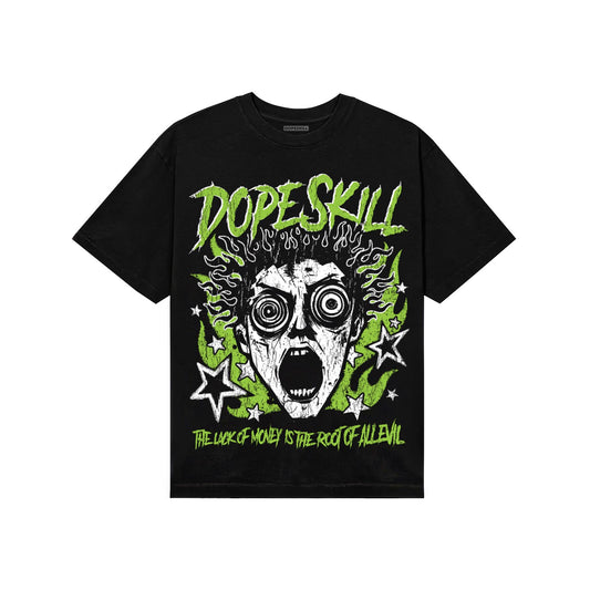 Neon Green Sneakers DopeSkill T-Shirt Root of Evil Graphic Streetwear - Black
