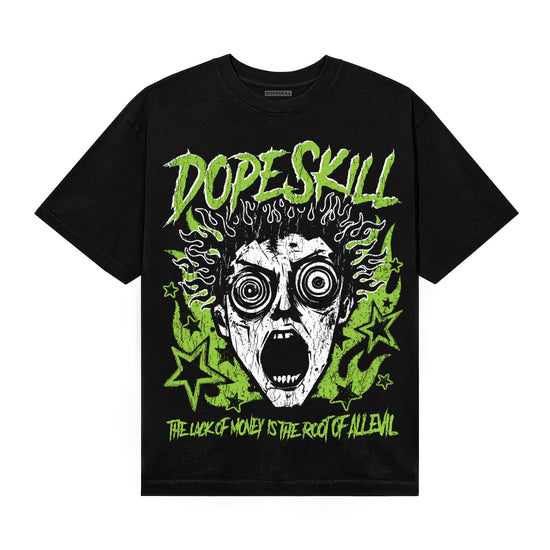 Neon Green Sneakers DopeSkill T-Shirt Root of Evil Graphic Streetwear - Black